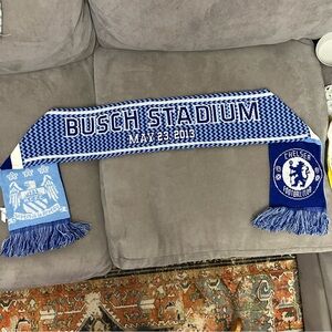 Rare 2013 Chelsea FC Busch Stadium STL Tour Scarf
